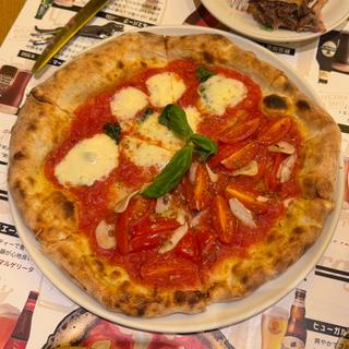 マルゲリータとマリナーラのハーフ&ハーフ