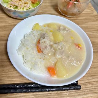 クリームシチューライス