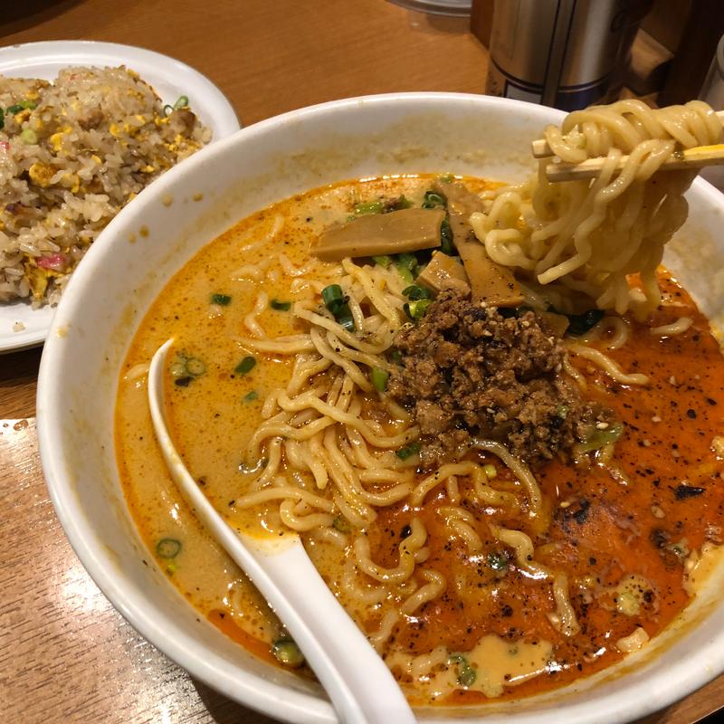 坦々麺セットA(麺飯食堂なかじま)