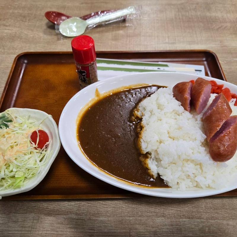明方ウインナーカレー(大盛)(美人の湯 しろとり かみほの湯)