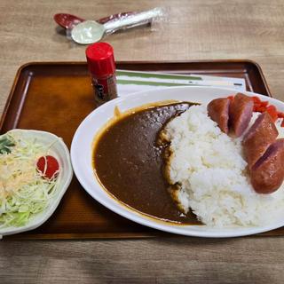 明方ウインナーカレー(大盛)(美人の湯 しろとり かみほの湯)