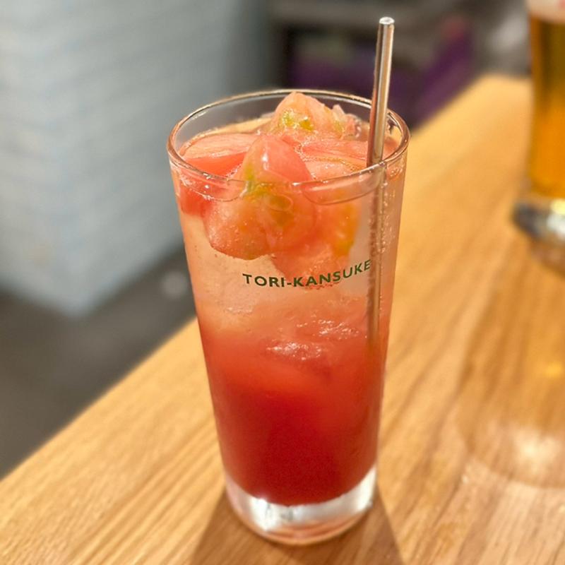 ゴロゴロトマトサワー(やきとり・かまめし・ワイン 鳥勘助 大手町店)