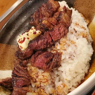 ビフテキ丼+スープ煮