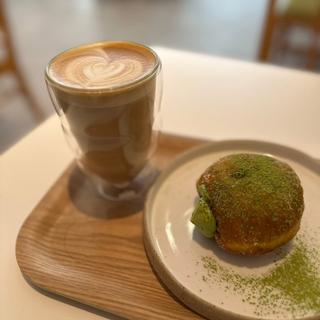 抹茶生ドーナツ カフェラテ(Naturalcafe)