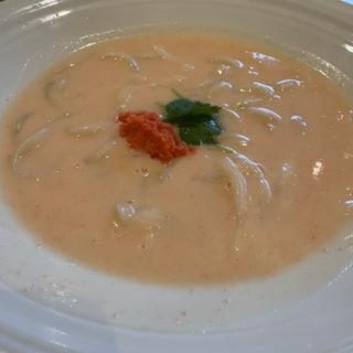 明太クリームうどん