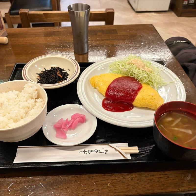 オムレツ定食(くるま)