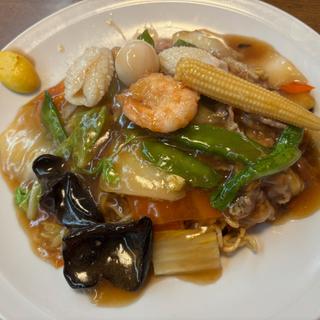 五目あんかけ焼きそば