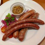 利久の牛たんソーセージ3種盛り合せ(牛たん炭焼 利久 東口分店)