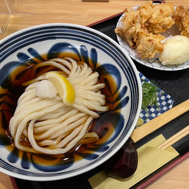とり天ぶっかけ(讃岐うどん 丸do)