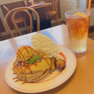 焼き芋ブリュレパンケーキ