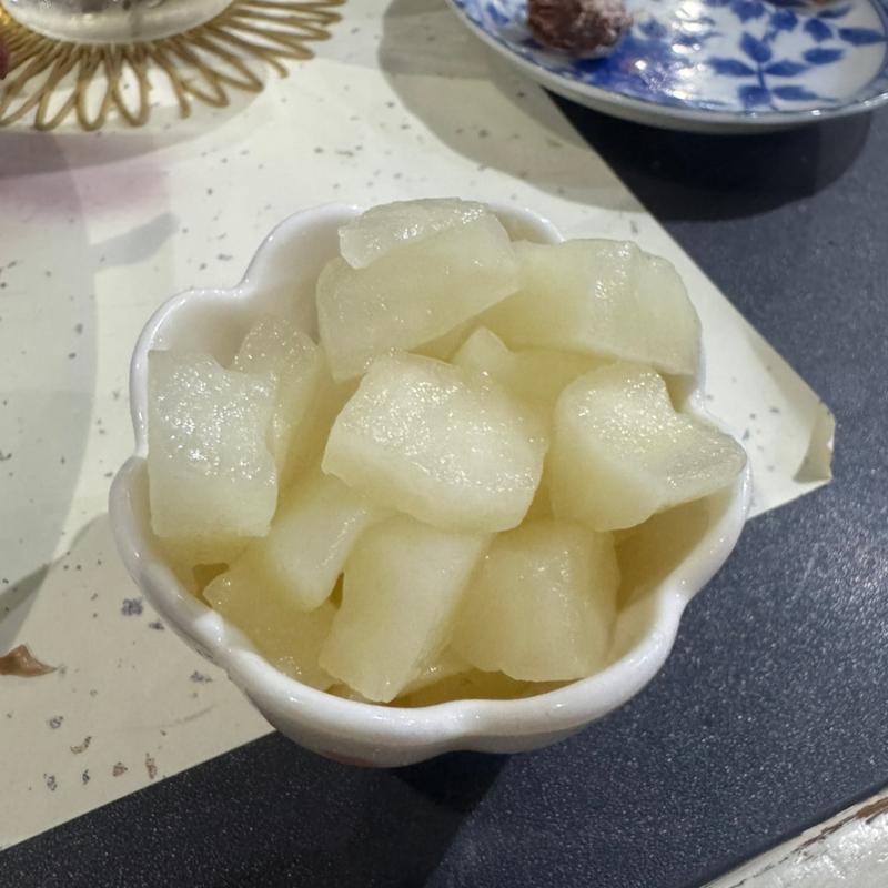 サービスのゆず大根(すぎちゃん)