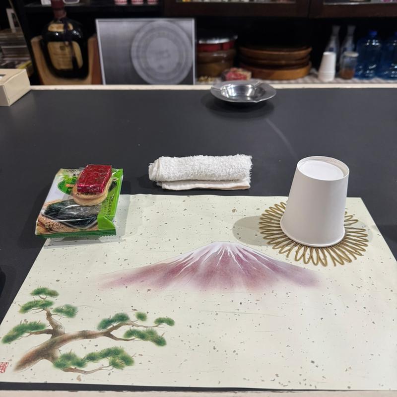 サービスのチーズと韓国海苔(すぎちゃん)