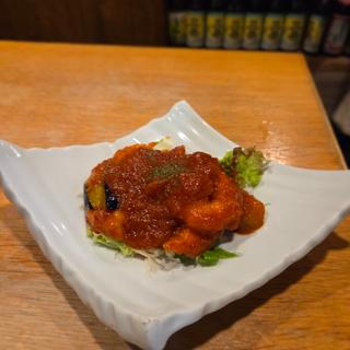 だるまのエビチリ(笑うだるま 大手門店)