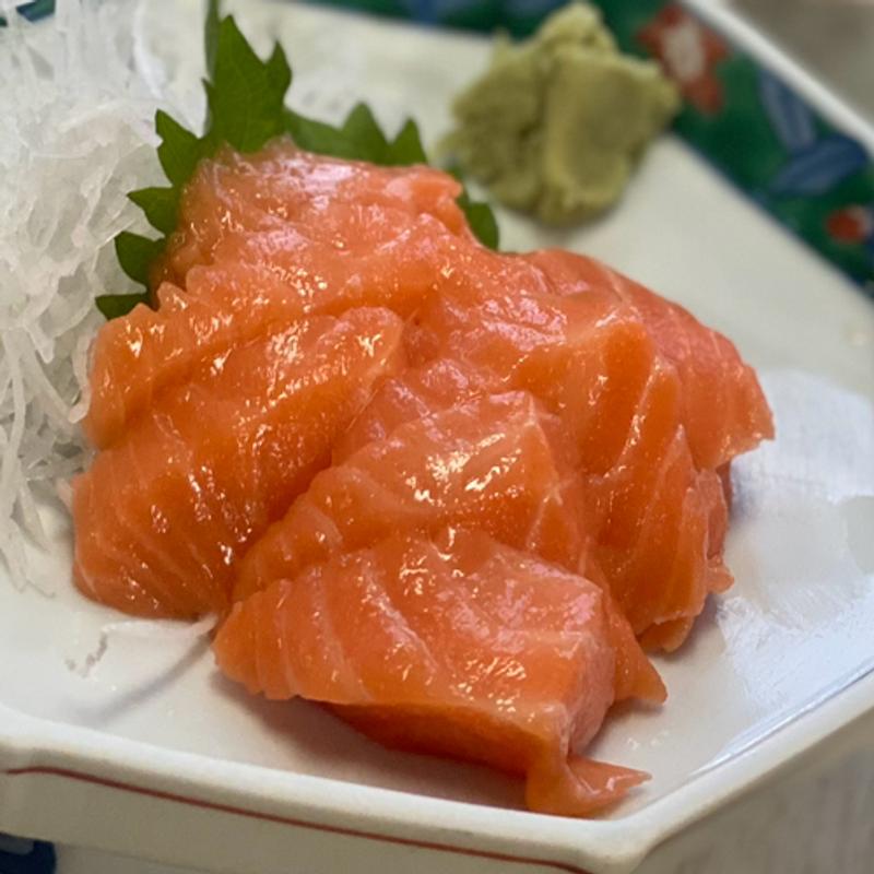 鮭　刺身(青塚食堂)