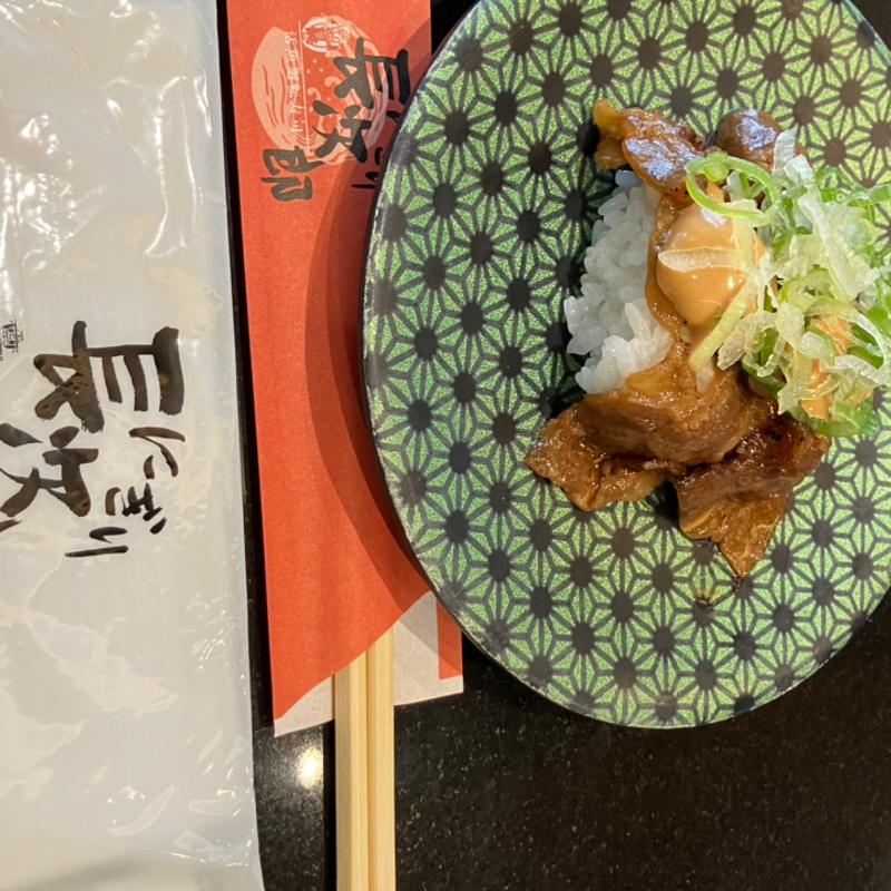 炙り牛カルビ照りマヨ(にぎり長次郎 日進竹の山店)