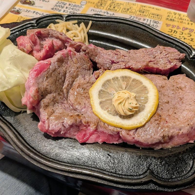 ビーフステーキセット(カウボーイ 阿佐ヶ谷)