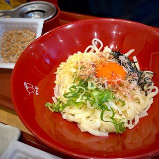冷やしたまかけ納豆うどん(なか卯 仙台北四番丁店 )