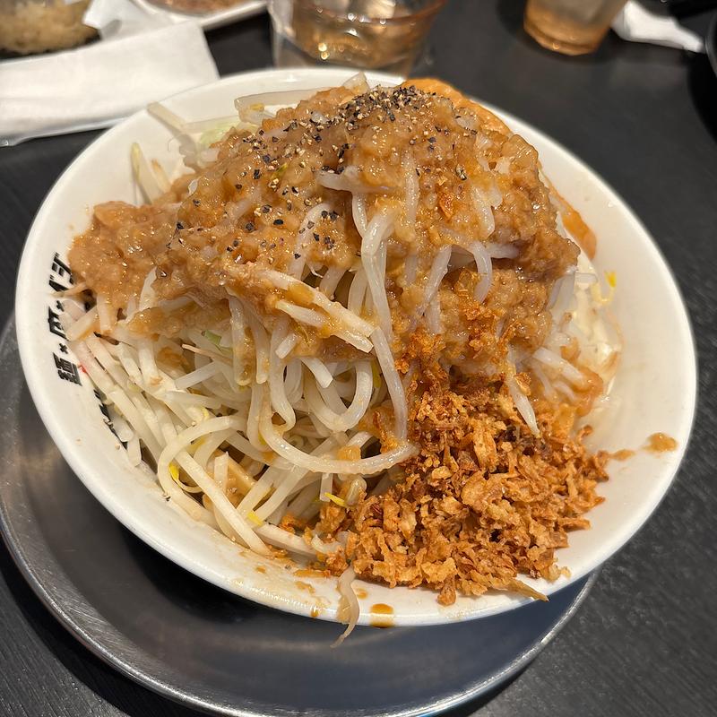 汁なし　麺特盛　野菜油マシ(麺×肉×ベジ メガ豚パンチ)