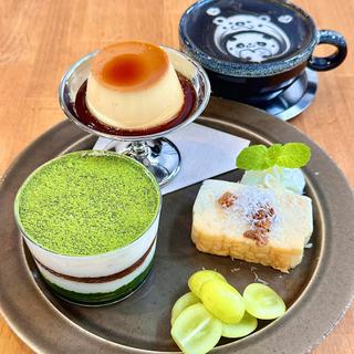 デザートプレート ブラックラテ