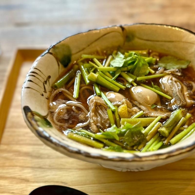 牡蠣蕎麦(初代 鷺沼店)