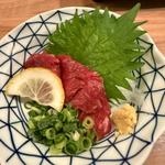 赤身上馬刺し(博多もつ鍋 いちたか 博多本店)