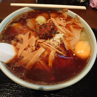 チャーシュー麺 大盛 メンマ 生玉子(大江戸)