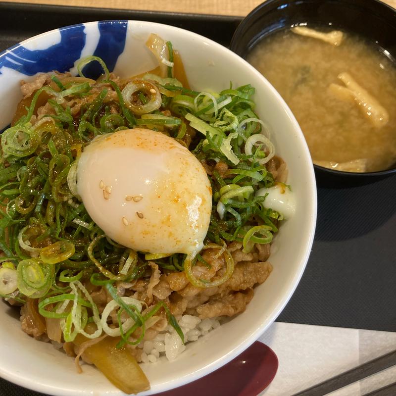 たっぷりネギたま牛めし(松屋 高津店 )