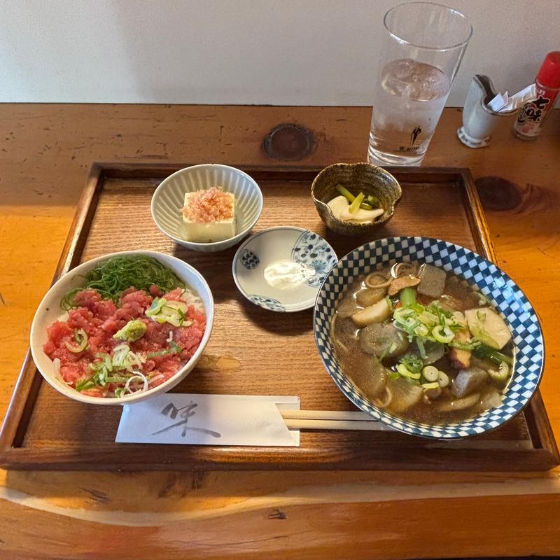 けんちん蕎麦と鮪丼ランチ(やま和 )