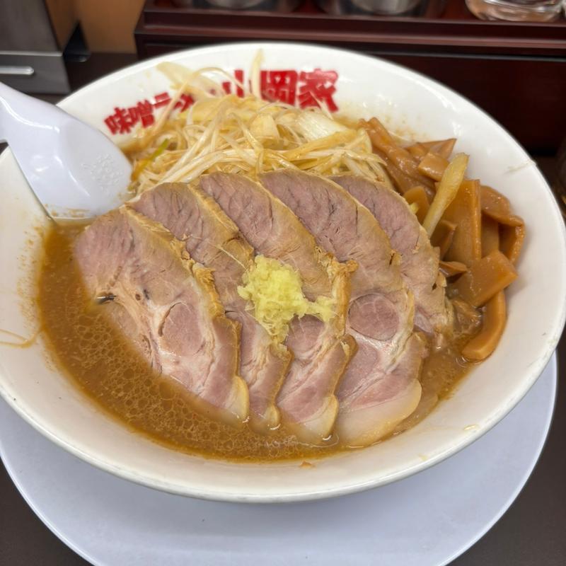 札幌ネギ味噌チャーシュー麺(ラーメン山岡家 狸小路4丁目店)