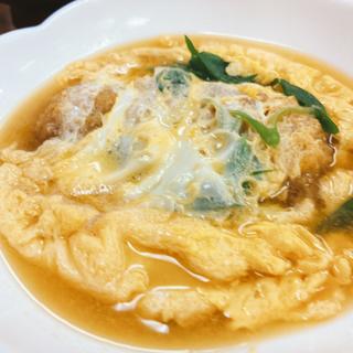 カツとじ定食(力餅食堂 中崎店)