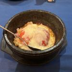 石焼リゾットまるごとトマトとパンチェッタ、モッツァレラチーズ(INDACO)