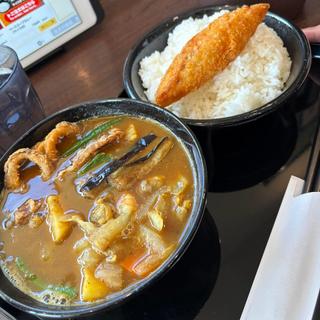 スープカレー 海の幸 フィッシュフライ