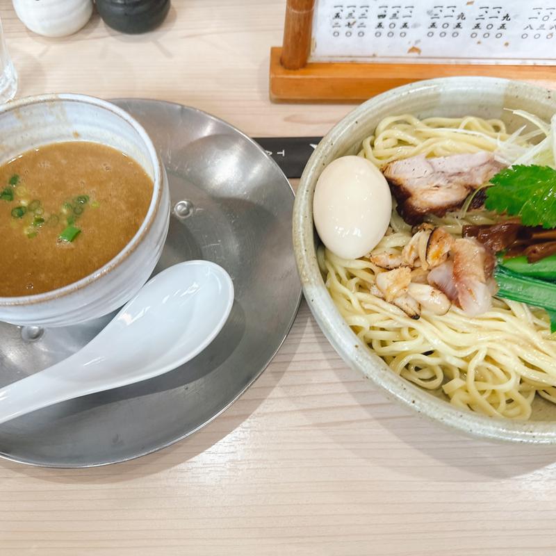 キンキの濃厚つけ麺味玉付き(ラーメン専科 竹末食堂)