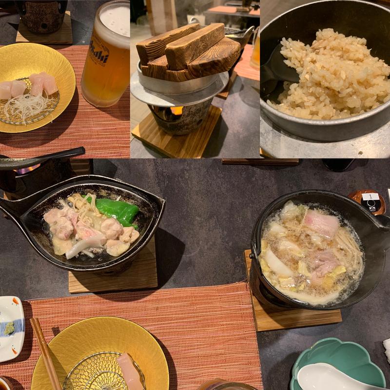 海鮮懐石&生中ビール(朝日楼 )