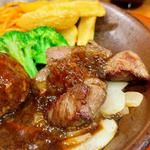 ハンバーグステーキアンドサイコロステーキ