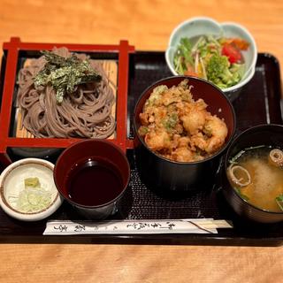 小えびのかき揚げ天井(てんぷら 菊亭)