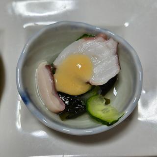 タコ酢味噌和え