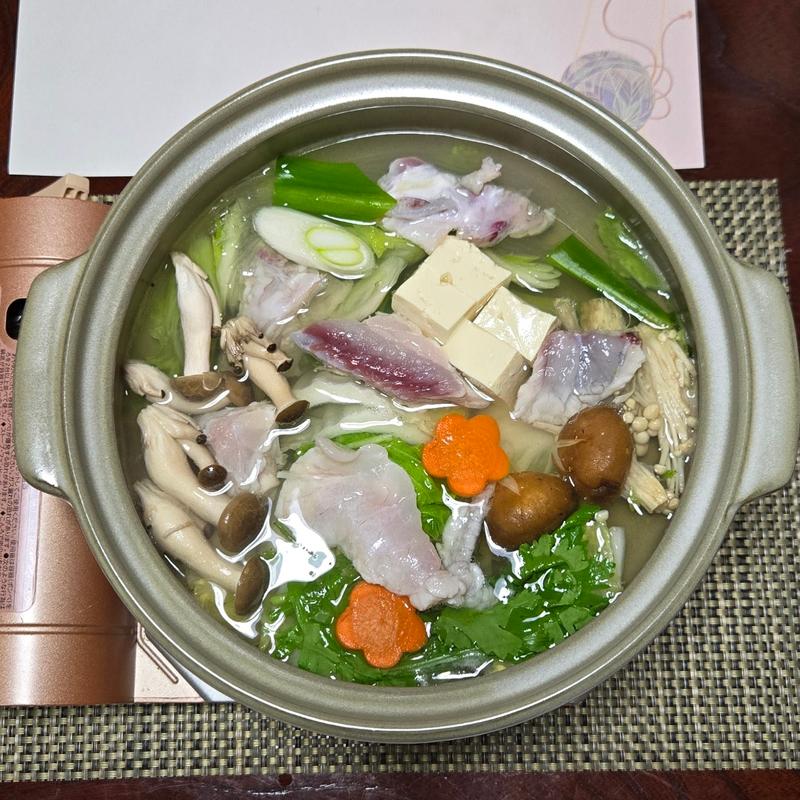 ふぐてっちり(季節の野菜)(淡路島さと味)