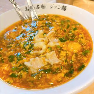 ジャン麺（ホルモン半人前追加）(まんしゅう 広島店)