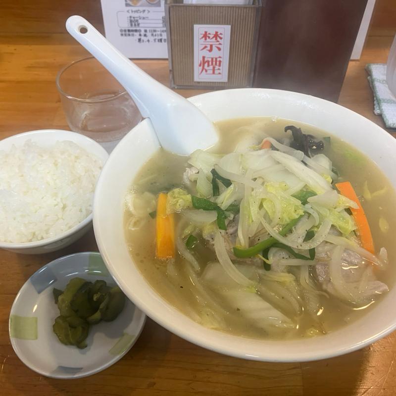 タンメン半ライス(麺屋せんり)