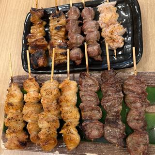 ぼんじり ハツ なんこつ 砂肝 しろ串塩焼き