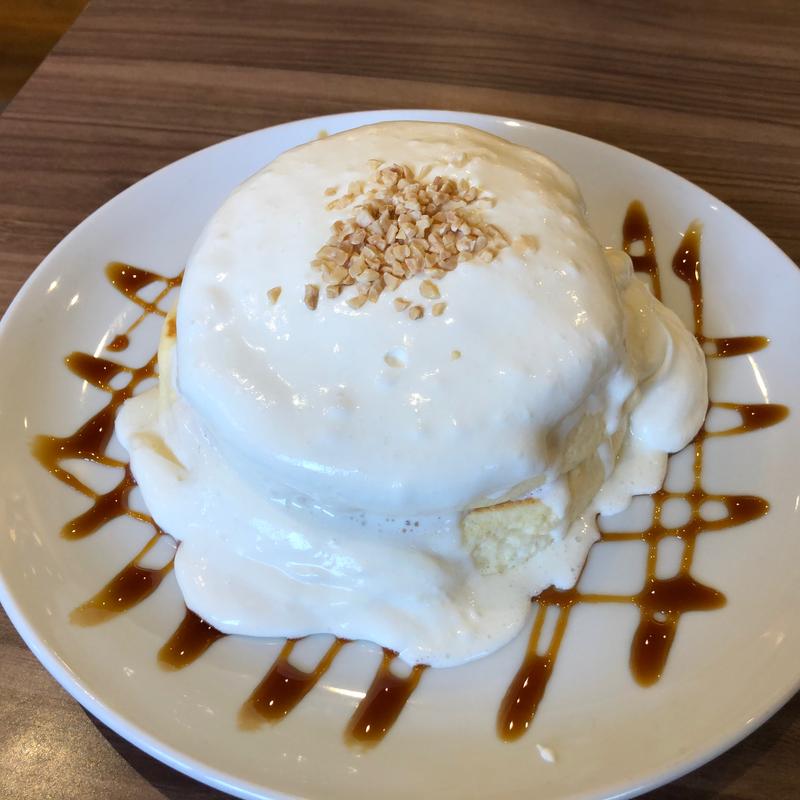 特製クリームのリコッタパンケーキ(高倉町珈琲 柏の葉店)