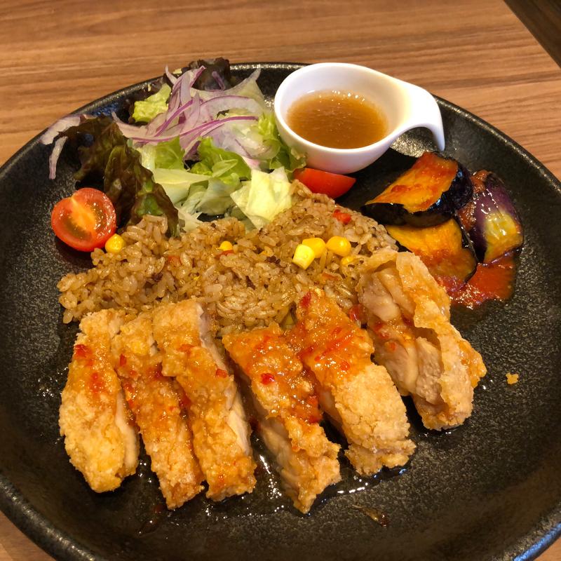 ホットチキン スイートチリソース プレート(高倉町珈琲 成田店)