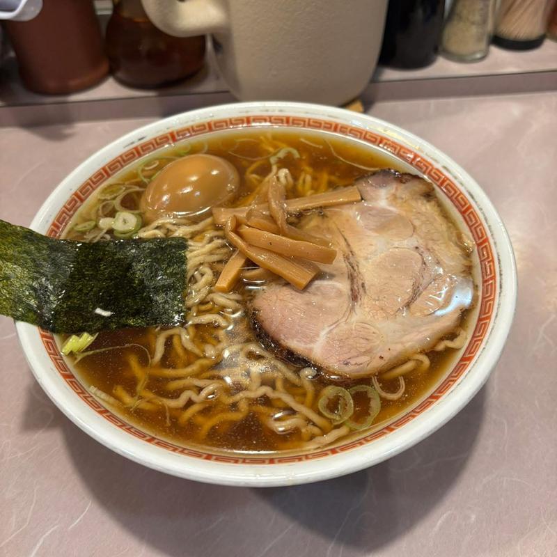 中華そば 大盛り 煮卵(春木屋 郡山分店 （はるきや）)