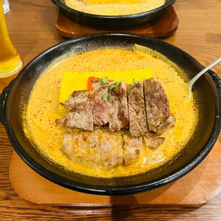 豚肩ロースステーキカレー(Rスリランカ中洲川端店)