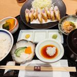 生アジフライ定食