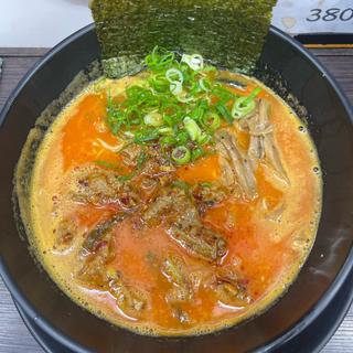 もつ辛豚骨ラーメン(ゑびすうどん)