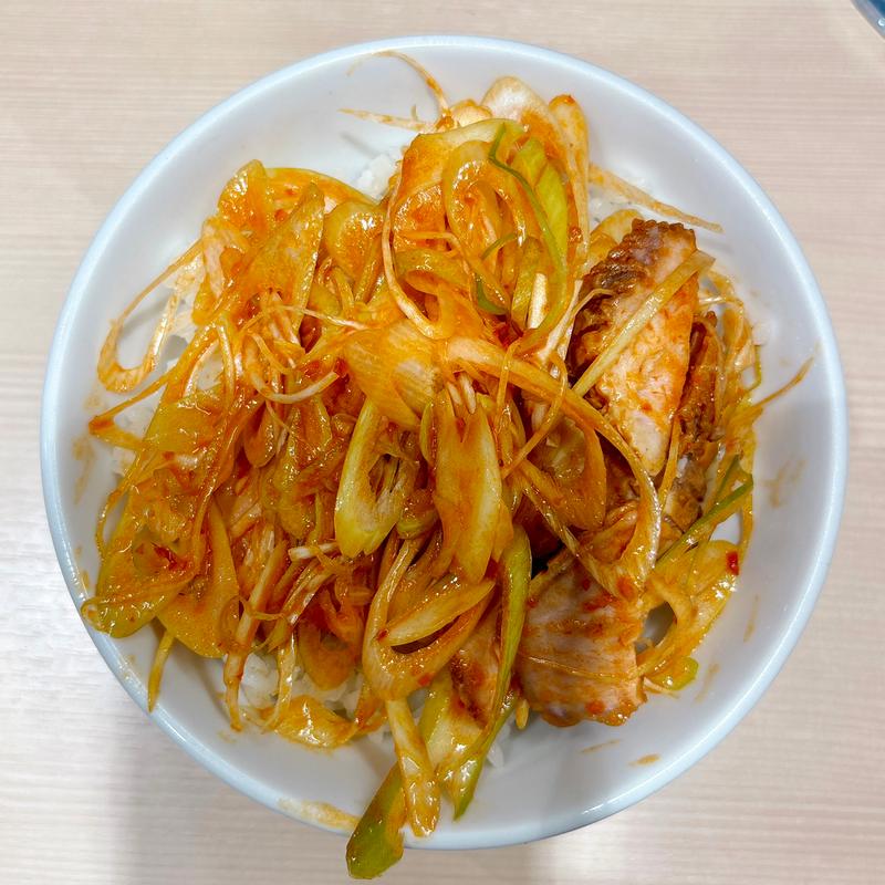 辛ネギ丼(ラーメンみなみ)