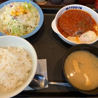うまトマハンバーグ定食(松屋 有田インター店（松のや併設）)