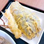 なすとイカの天ぷら